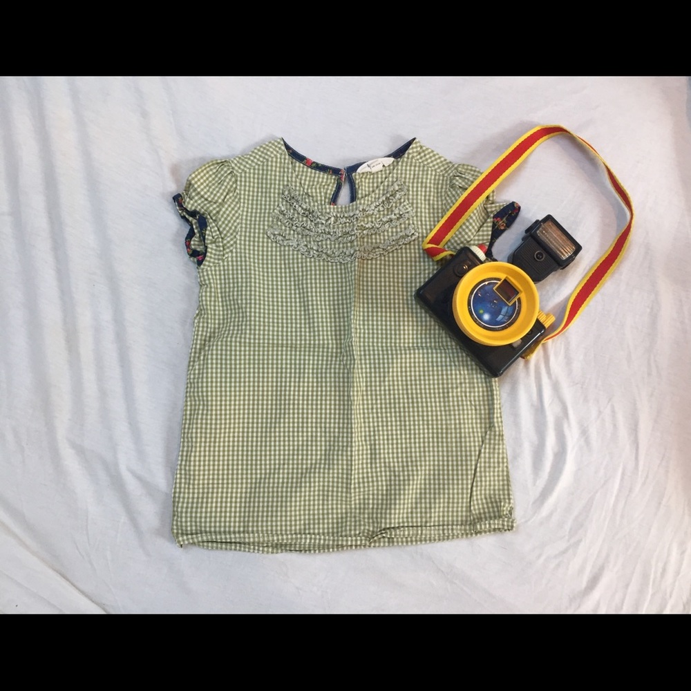Lands End gingham shirt